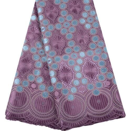 Latest design 100% cotton voile lace fabric stones for wedding dress high quality 2020 african swiss voile lace fabric 1468
