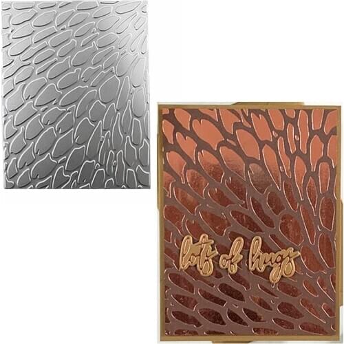 Feathers Cover Plate Hot Foil Plate for DIY Scrapbooking Embossing Crafts Cards Decoration New 2019
