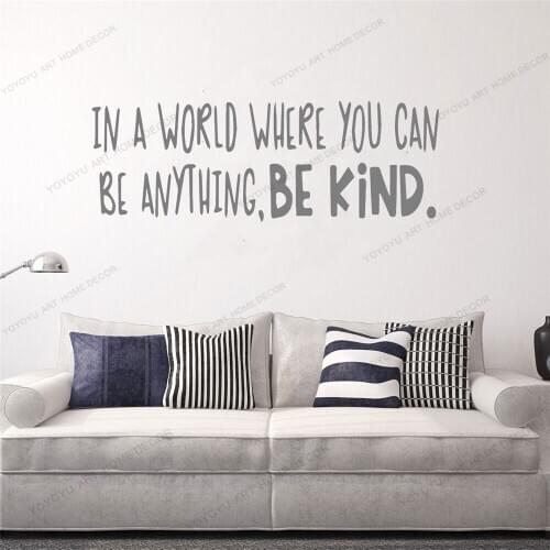 Positive Be Kind Phrase Wall Sticker For Office Room Sticker Quotes Wallpaper Wallpoof Office Decals Frases Pared CX940