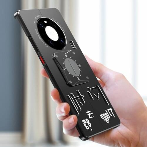 Shockproof Case For Huawei P40 Pro Case Luxury Metal Back Cover Mechanical Funda For Huawei Mate 40 30 Pro Plus Cases Coque
