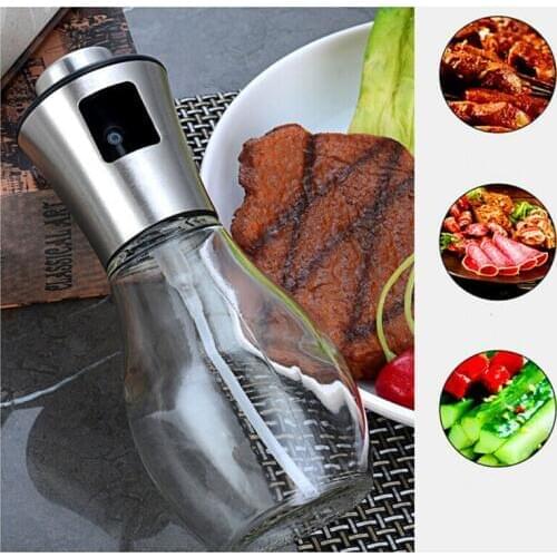 Stainless Olive Oil Sprayer Cooking Mister Spray Pump Fine Bottle Kitchen Tool