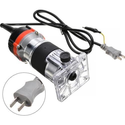 1/4'' Electric Hand Trimmer Wood Router Trimmer 530W Electric Woodworking Trimmer Wood Edge Router Tools