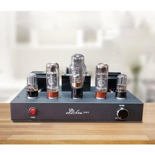 EL34 Tube Amplifier, HIFI Single-Ended Class A handmade, suitable for 88DB speakers with a sensitivity of about 100W