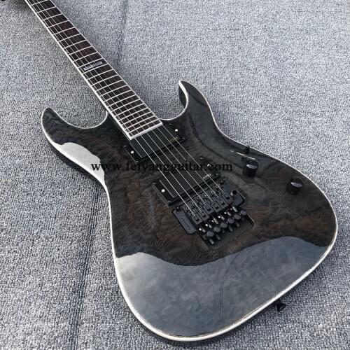 High-quality special-shaped 6-string electric guitar, black accessories, flocculent flower veneer, E electric guitar, postage