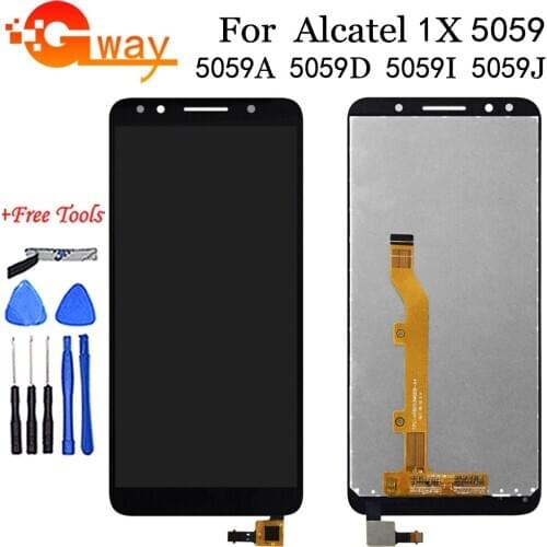 For Alcatel 1X LCD Display Touch Screen Digitizer Assembly for Alcatel 1X 5059A 5059D 5059I 5059J 5059T 5059X 5059Y OT5059 LCD