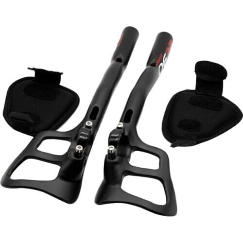 1 Pair Bicycle Rest TT Handlebar Full Carbon Aero Bars MTB Road Bike Extender U2JB