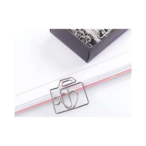 12pcs Cartoon Metal Camera Paper Clip Paper Clip Bookmark Pin Shaped Paper Clip Office Supplies Pin