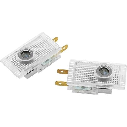 2 Pcs Led Car Door Logo Ghost Light for Mercedes AMG Auto Emblem Laser Projector Welcome Lamp for Benz E-Class W210 Courtesy New