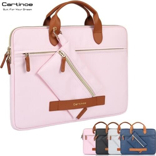 2020 Brand Cartinoe Handbag Laptop Bag 13",14",15",15.6, PU Leather Case For MacBook Air Pro, Wholesale Free Drop Shipping HB4
