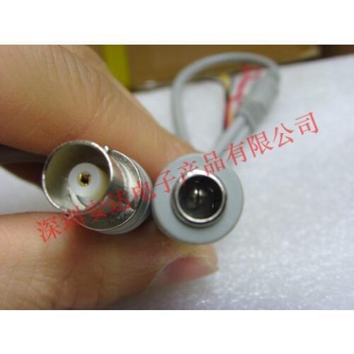 Free shipping For Surveillance camera single head line video + power BNC DC bus head combination monitoring integrated line