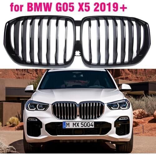 BLACK Grille ABS Front Replacement Hood Kidney Grill For BMW G05 X5 2019 xDrive40i xDrive30i xDrive30d M styling