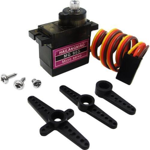 1PCS gear Digital MG90S 9g Servo Upgraded SG90 For Rc Helicopter plane boat car MG90 9G