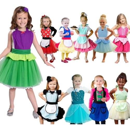 Childrens Stage Costumes Princess Apron, Pettiskirt, Childrens Day Dress Up Cosplay Play House Party Performance Costumes