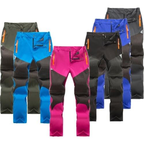 Childrens Assault Pants Boys and Girls Outdoor Quick-drying Pants Waterproof Breathable Wear-resistant Warm Hiking Pants
