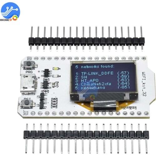 ESP32 ESP-32 0.96 Inch Blue OLED Display Bluetooth CP2102 WIFI Kit 32 Module Internet Development Board for Arduino