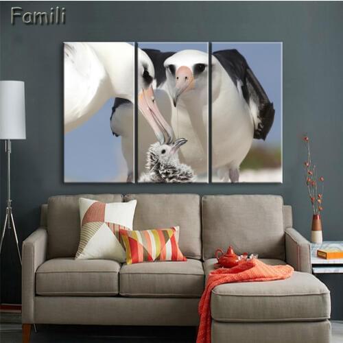 Unframed HD Home Decor Canvas Painting Birds and Lake Landscape Wall Art Pictuire Print Painting on Canvas for Bedroom Decor