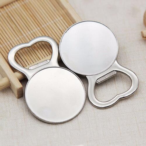 5/10pcs Round Beer Bottle Openers Pocket Small Bar Beverage Zinc Alloy Material For DIY Bottle Opener Making