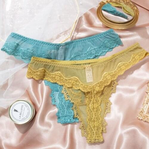 Lace Thongs for Women Sexy T Back Luxury High Quality Ladies G String Seamless Hot Tanga Underwear Lingerie Low Waist Briefs 601