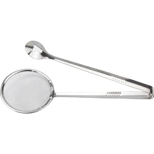 Fine Mesh Strainer Ladle Sieve Kitchen Frying Utensil Fried Food Oil Filter