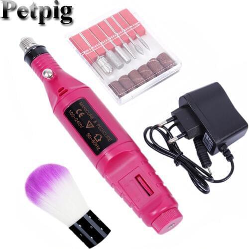 Petpig Mini Nail Polishing Machine 110-220V EU/US Pen Type Electric Sander Model Making Tool Polishing Machine Tool Sets