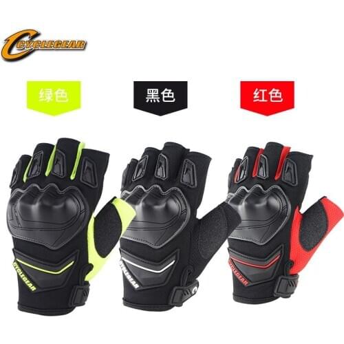 Motorcycle Summer Half Finger Gloves rider anti fall Cross Country Riding Gloves motorcycle racing season short gloves