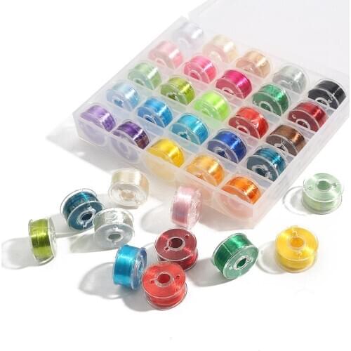 60meter/roll 20*10mm Multicolors Polyester Machine Thread Cross Stitch Cotton Embroidery Threads DIY Sewing Accessories