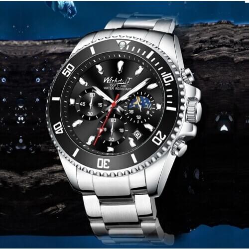 2021 New Fashion Mens Watches with Stainless Steel Top Brand Luxury Sports Waterproof Quartz Watch Men Relogio Masculino