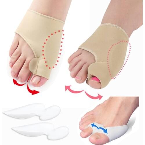 Hallux Valgus Bunion Corrector Pedicure Tools Silicone Toe Separator Valgus Pro Foot Straightener Orthopedic Bunion Protector