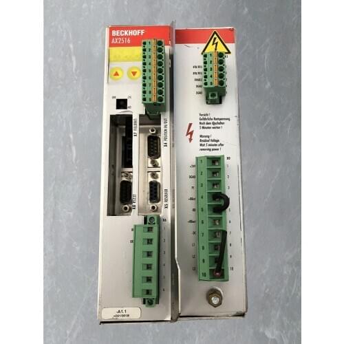 BECKHOFF SERVO DRIVER AX2516-B200 SPOT STOCK S446M-LB-520 USED GOOD IN CONDITION PLEASE INQUIRY