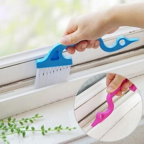 Slit Trench Doors Groove Cleaning Brush Hand-held Kitchen Air Conditioning Outlet Air Louvers Brush Tube Cleaning Brush 3 Colors
