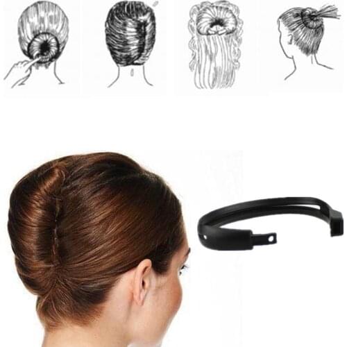 1PC New Fashion Convenient Womens DIY Hair Styling Donut Bun Clip Tool French Twist Maker Holder Hair Sticks Beauty Tools
