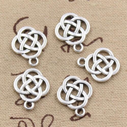 15pcs Charms Amulet 18x16mm Antique Making Pendant fit,Vintage Tibetan Bronze Silver color,DIY Handmade Jewelry