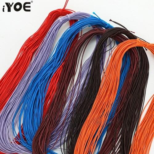 20m/Pack 1.0mm 16 Colors Elastic Rope Stretch Cord Rubber String Thread for Making Bracelet Mask Lanyards Diy Craft Home Decor