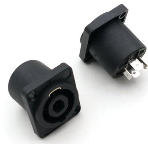 20pcs 4 Pin Speakon Female Jack Compatible Audio Cable Panel Socket adapter