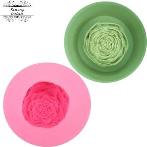 3D flower bud bud shape cake decoration tool fudge Chocolate Mold kitchen baking supplies
