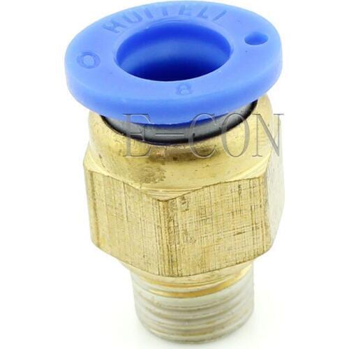 5pcs Male Connector 8mm Tube 1/8 BSPT Threaded Pneumatic Quick Release Air Fitting