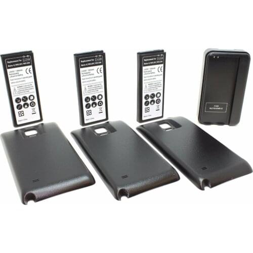3x 6800mAh EB-BN910BBE Extended Battery+3 Optional Color Case+Charger For Samsung Galaxy Note IV 4 Note4 N910F/H/S/U/L/A/P
