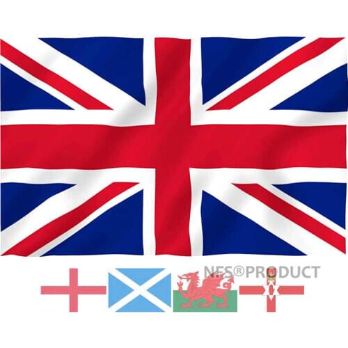 British Flag UK Great Britain Union Jack 90x150cm England Scotland Wales Northern Ireland United Kingdom GB Flags and Banners