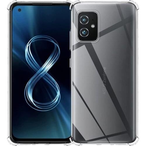 For Asus Zenfone 8 Mini ZS590KS Case Crystal Clear Shock Absorption Technology Bumper Soft TPU Cover Case For Zenfone 8 ZS590KS