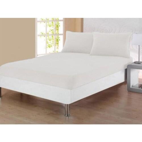 Combed cotton Single Personality Fitted Sheets White