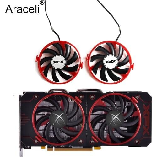 FDC10U12S9-C Cooler Fan Replace RX460 For XFX Radeon RX 460 Double Dissipation Graphics Card Cooling Fan