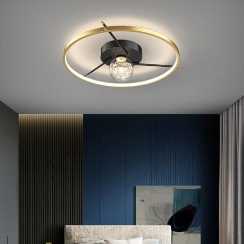 Nordic Modern Round Bedroom LED Ceiling Lamp Minimalist Magic Bean Creative Lamp for Home Living Room Dining Table Bedroom Aisle