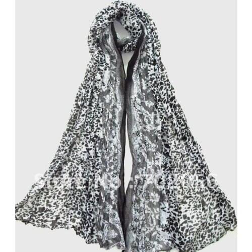 Leopard print Scarf Neck scarves scarf wraps shawls 180*77cm 12pc/lot #2106