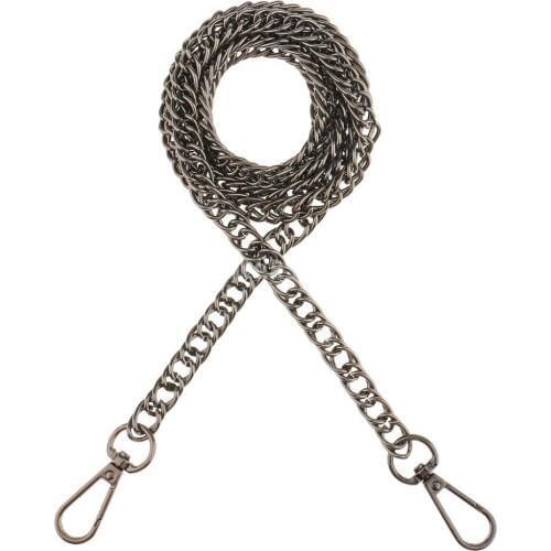 120cm Metal Chain Bag Straps Luxury Chain for Correa Bolso Shoulder Cross Body Bag Handbag Purse Obag Strap Accessories GUN