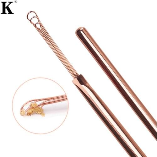 1PCS Ear Wax Pickers Stainless Steel Ear Picks Wax Removal Curette Remover Cleaner Ear Care Tool EarPick Facial Beauty Tools