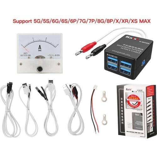 New DC Power Mobile Phone Repair Test Cable for iPhone X XS Max XS XR 8P 8 7P 6s 6 plus 5s 5C 5 Repair Tools Power Data Cable