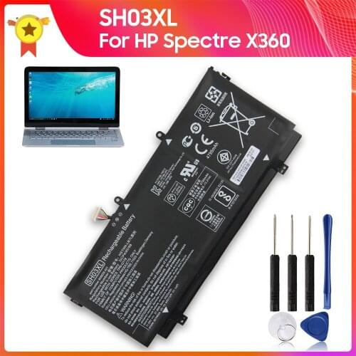 Original Laptop Battery SH03XL TPN-Q178 For HP Spectre X360 HSTNN-LB7L 13-W020TU CN03XL 13-AC013TU Battery 5020mAh +tools