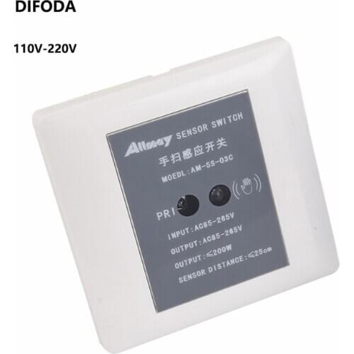 Hand Sweep Sensor switch 110V-220V Hand Wave Sensor LED Lamp Ribbon Tape Bed Kitchen Closet Cabinet Lighting