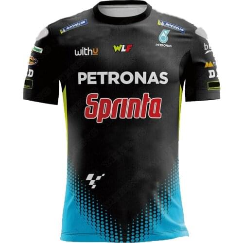 2021 Season Petronas Printed For Yamaha Dain Moto GP Ractory Racing Team Car Fan Motocross Clothing T-Shirt Quick-drying jersey