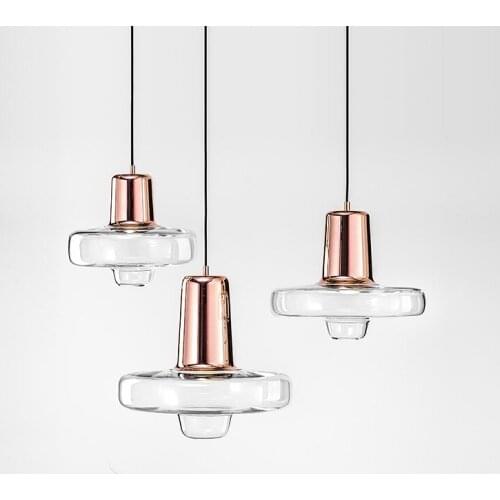 New Modern Glass Pendant Lights Bar Cafe Store Vintage Suspension Lamp For Bar Restaurant Fixtures Indoor Home Lighting PA0392